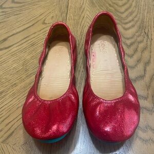 Red Glitter Custom painted Tieks 8
